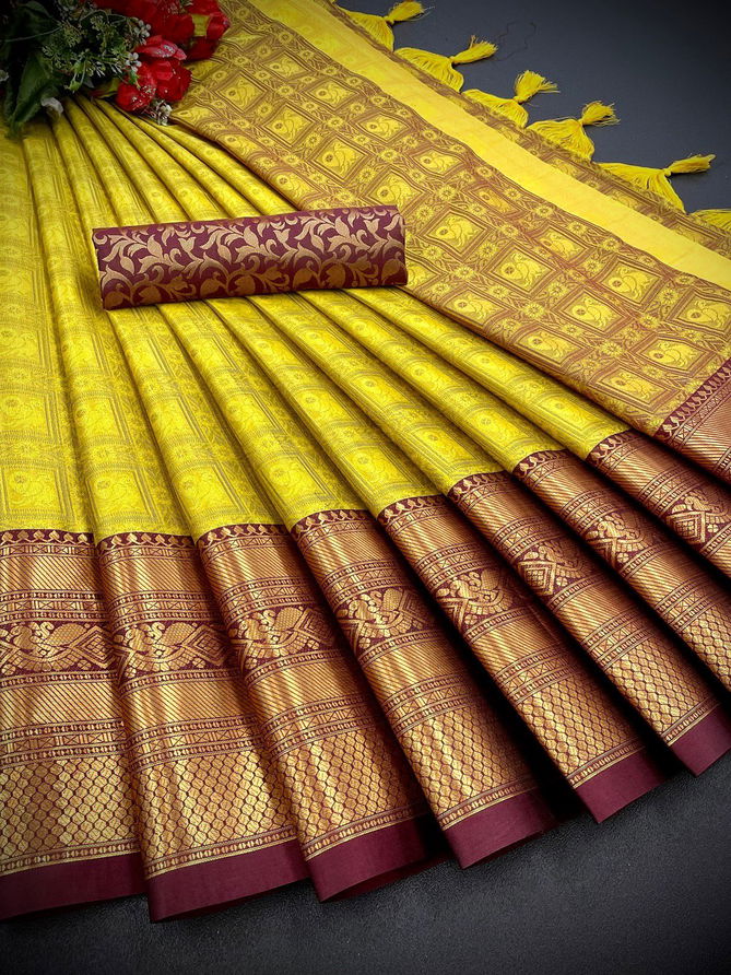 Aab Tapasi Mercerised Designer Non Catalog Sarees
